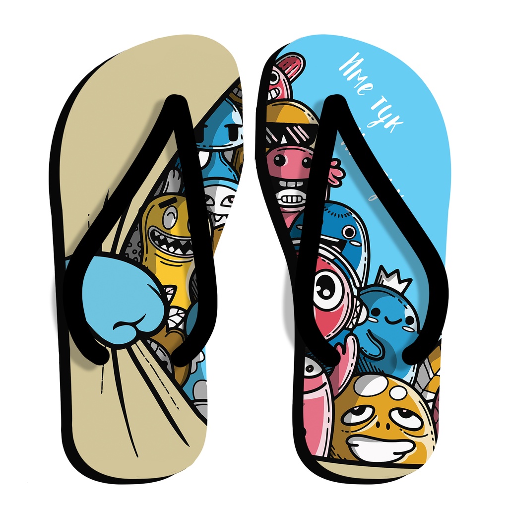 Детски Джапанки за момиче с човечета<span> - </span>S