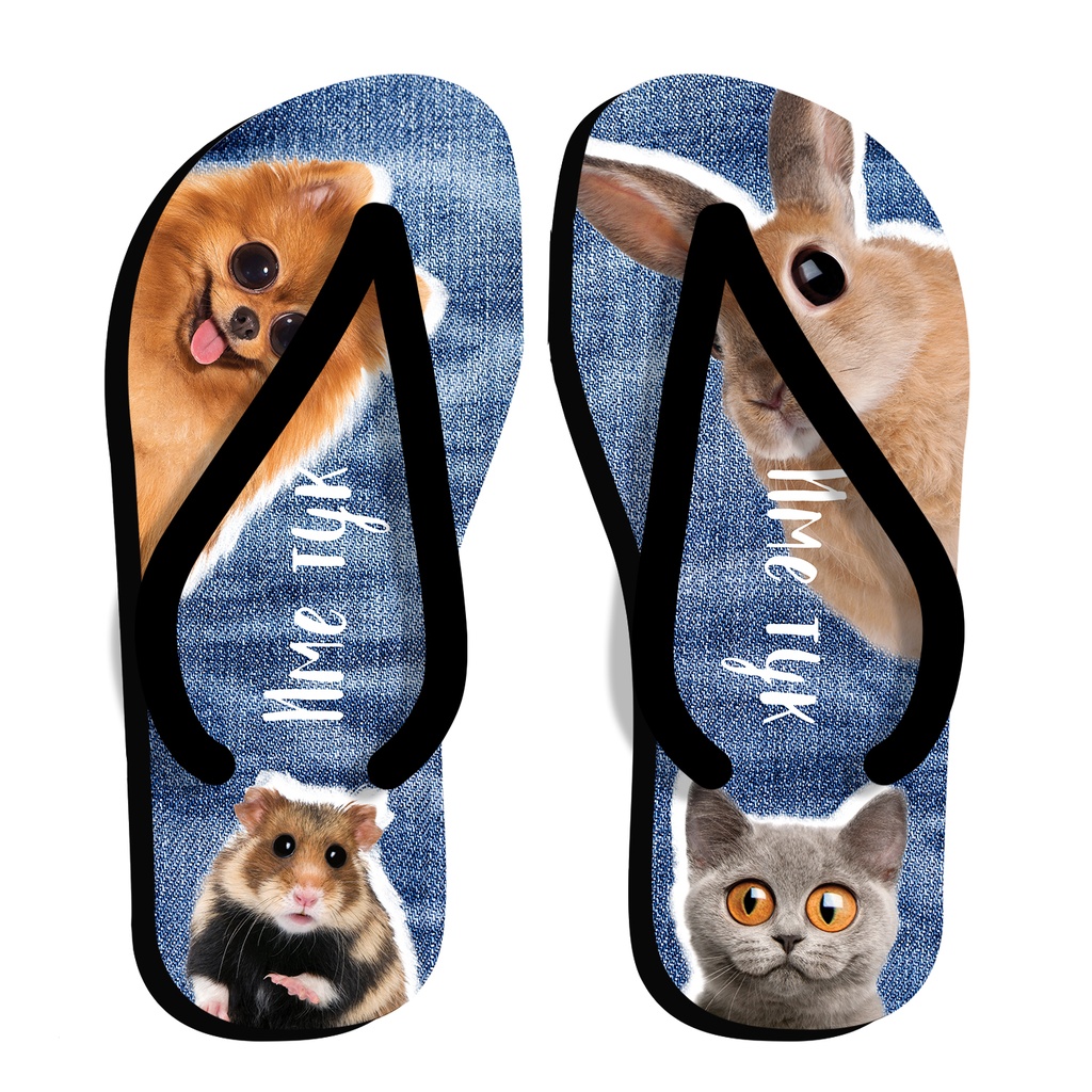 Мъжки джапанки с Животни<span> - </span>M