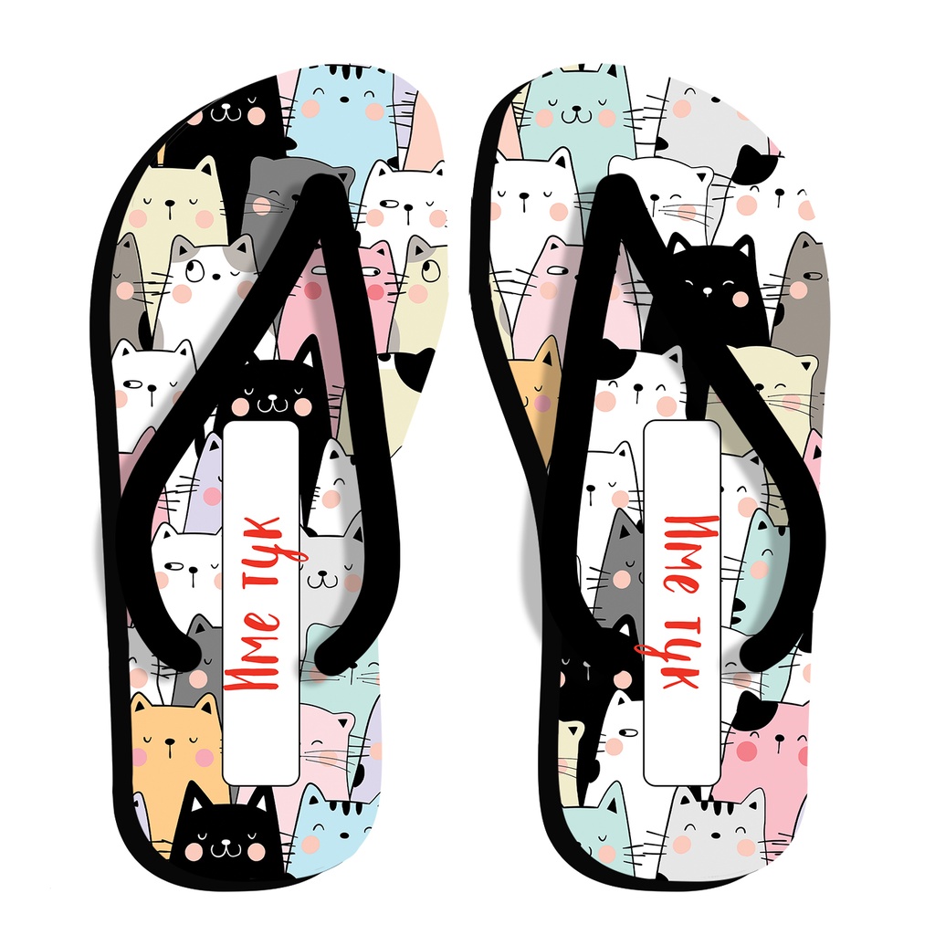 Мъжки джапанки с котки<span> - </span>L