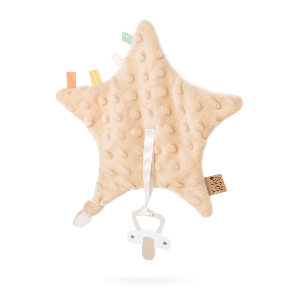 Плюшен държач за биберон - Бежов