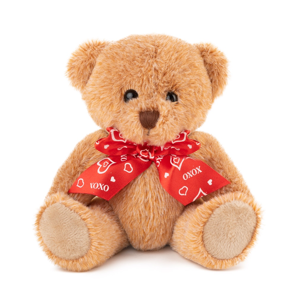 Мече с подвижни крака и ръце - Светло кафяв