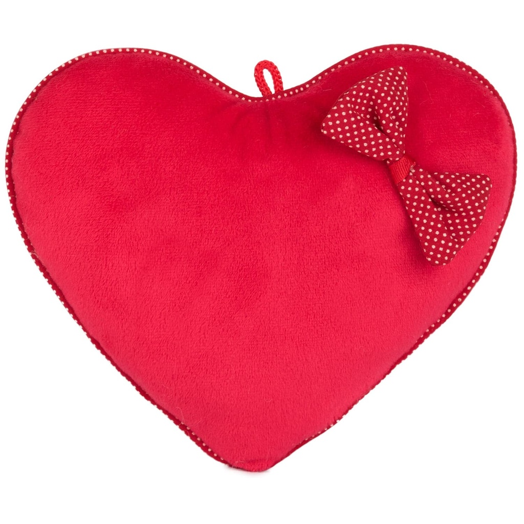 Червено плюшено сърце