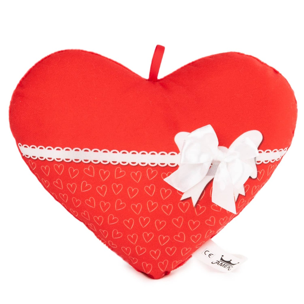 Плюшено сърце с панделка