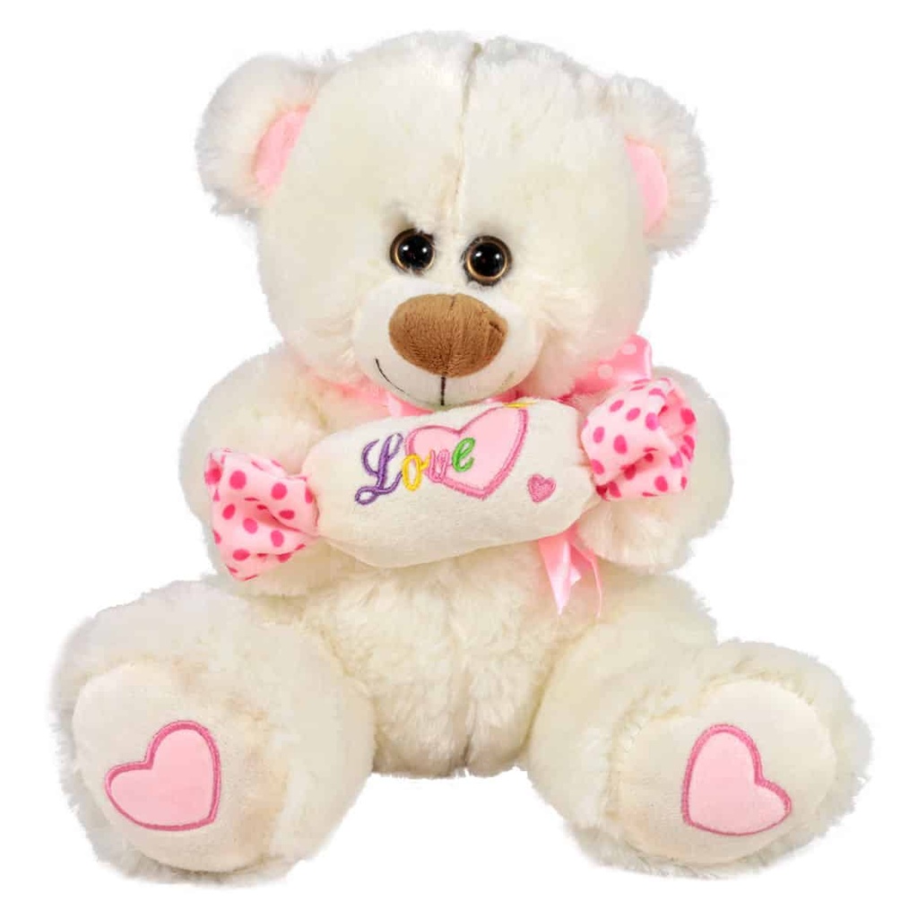 Мече с бонбон и панделка