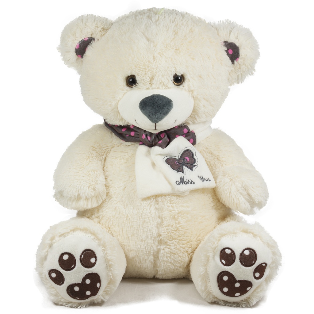 Мече с шал на точки