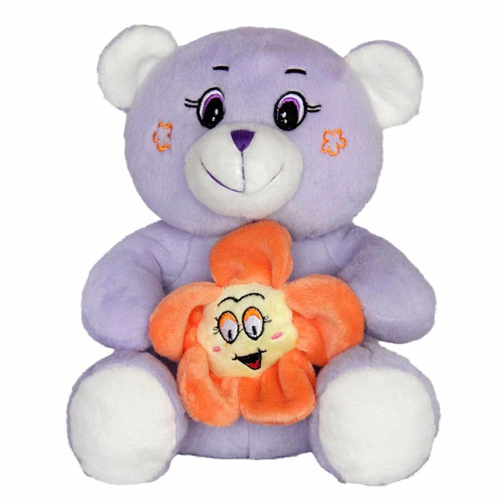 Плюшени животни с цвете