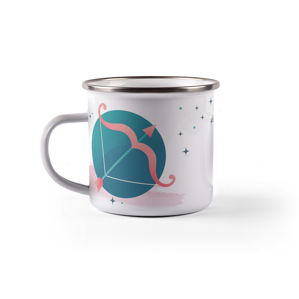 Емайлирано канче с надпис - Зодия Стрелец