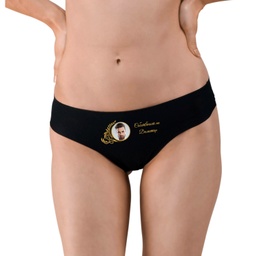 [0717-06-M-BK-front] Дамски черни бикини - Собственост на - M - Отпред