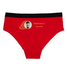 [0717-06-L-R-back] Дамски червени бикини - Собственост на - L - Отзад