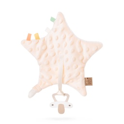 [098614-2] Плюшен държач за биберон - Екрю