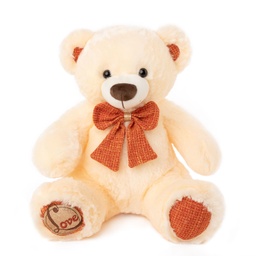 [073104] Мече екрю с оранжева панделка