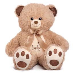 [080117-1] Мече с бродерия | 2 цвята - Бежов