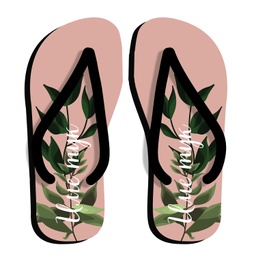 [099238-W-7-4] Дамски джапанки с цвете<span> - </span>XL