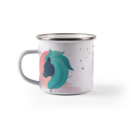 [099212-21] Емайлирано канче с надпис - Зодия Лъв 2