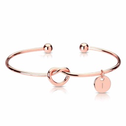 [099231-3] Гривна с буква<span> - </span>Розово злато