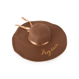 [099191-12] Дамска лятна капела за Моминско парти<span> - </span>Кафяв