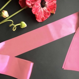 [099233-12] Сатенени ленти за моминско парти-собствен текст<span> - </span>Розов