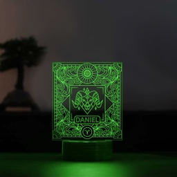 [099203-8] 3D LED Нощна лампа - Зодия Овен