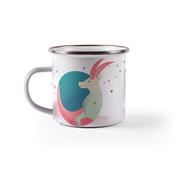 [099212-27] Емайлирано канче с надпис - Зодия Козирог