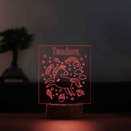 [099203-2] 3D LED Нощна лампа - Еднорог