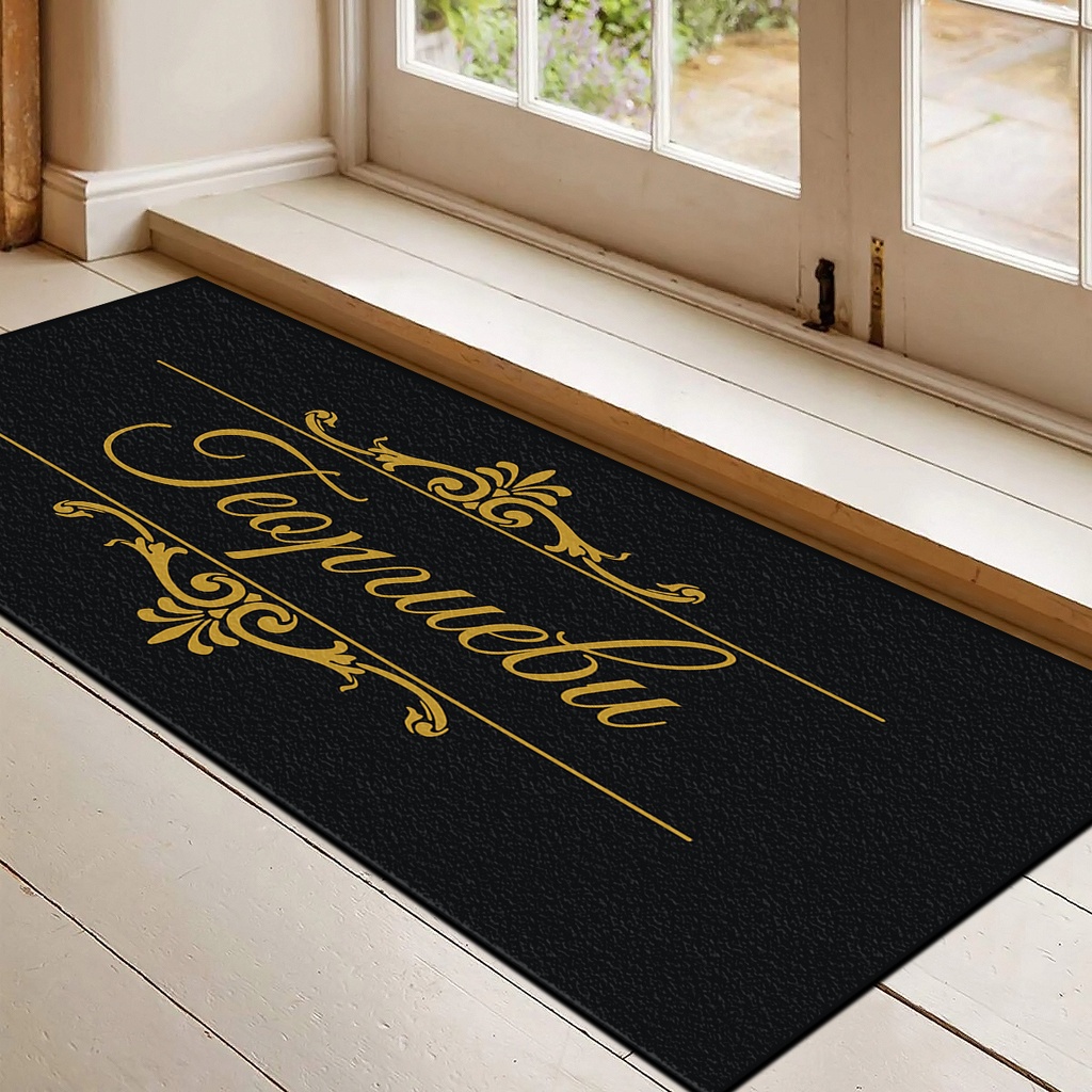 Изтривалки за врата с НАДПИС - Класически модел - Голяма