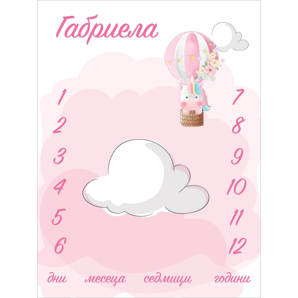 Платно за снимка с облаци | три цвята