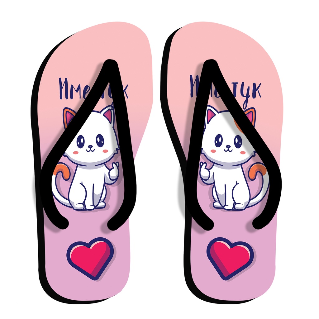 Детски Джапанки за момиче с Коте 2<span> - </span>M