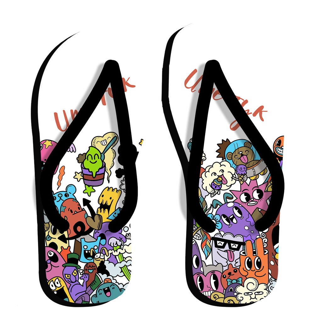 Детски Джапанки за момиче с човечета 2<span> - </span>M