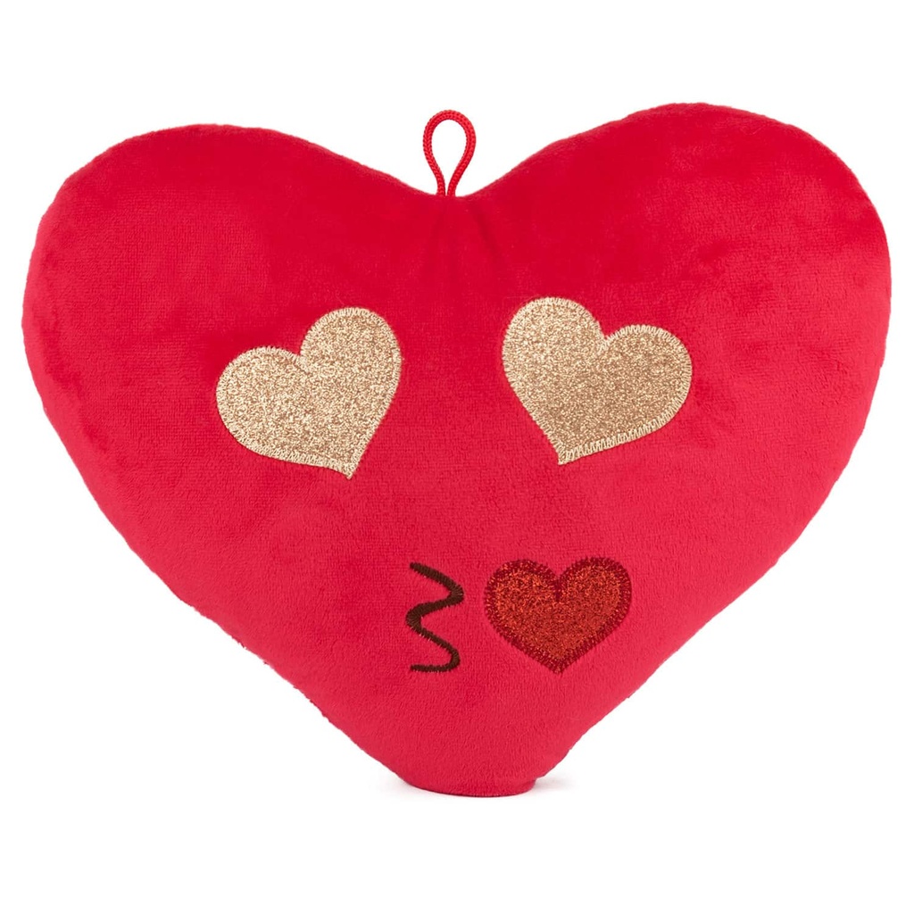 Плюшено сърце емотикон - Четири вида - Целувка