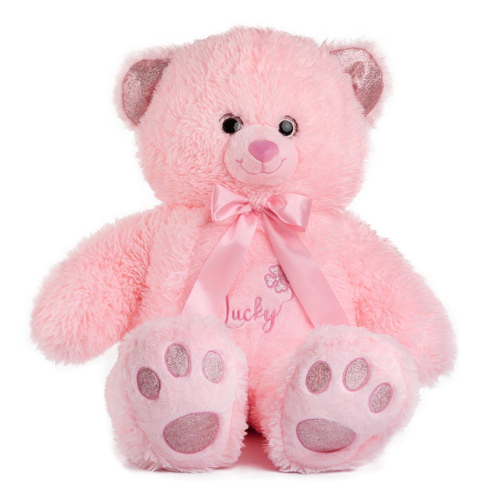 Мече с бродерия | 2 цвята - Розов