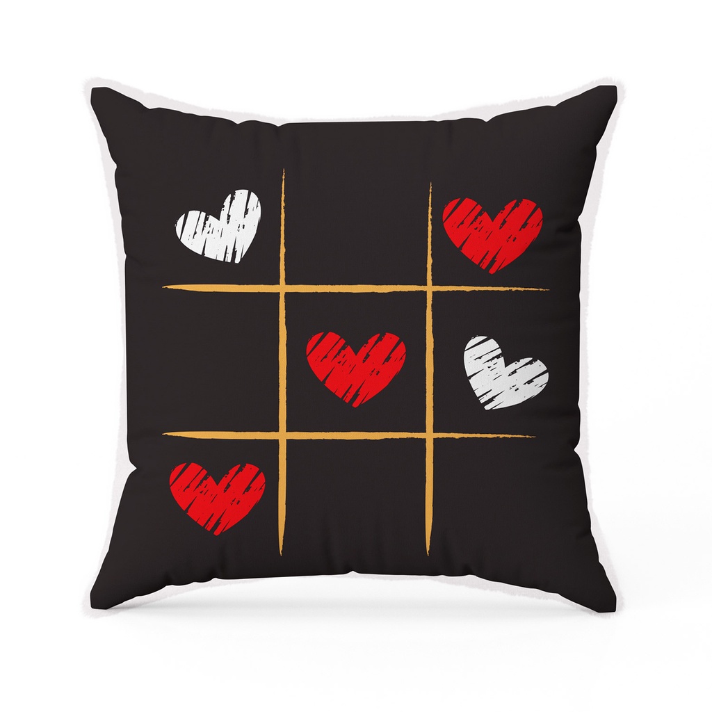 Възглавница със сърца