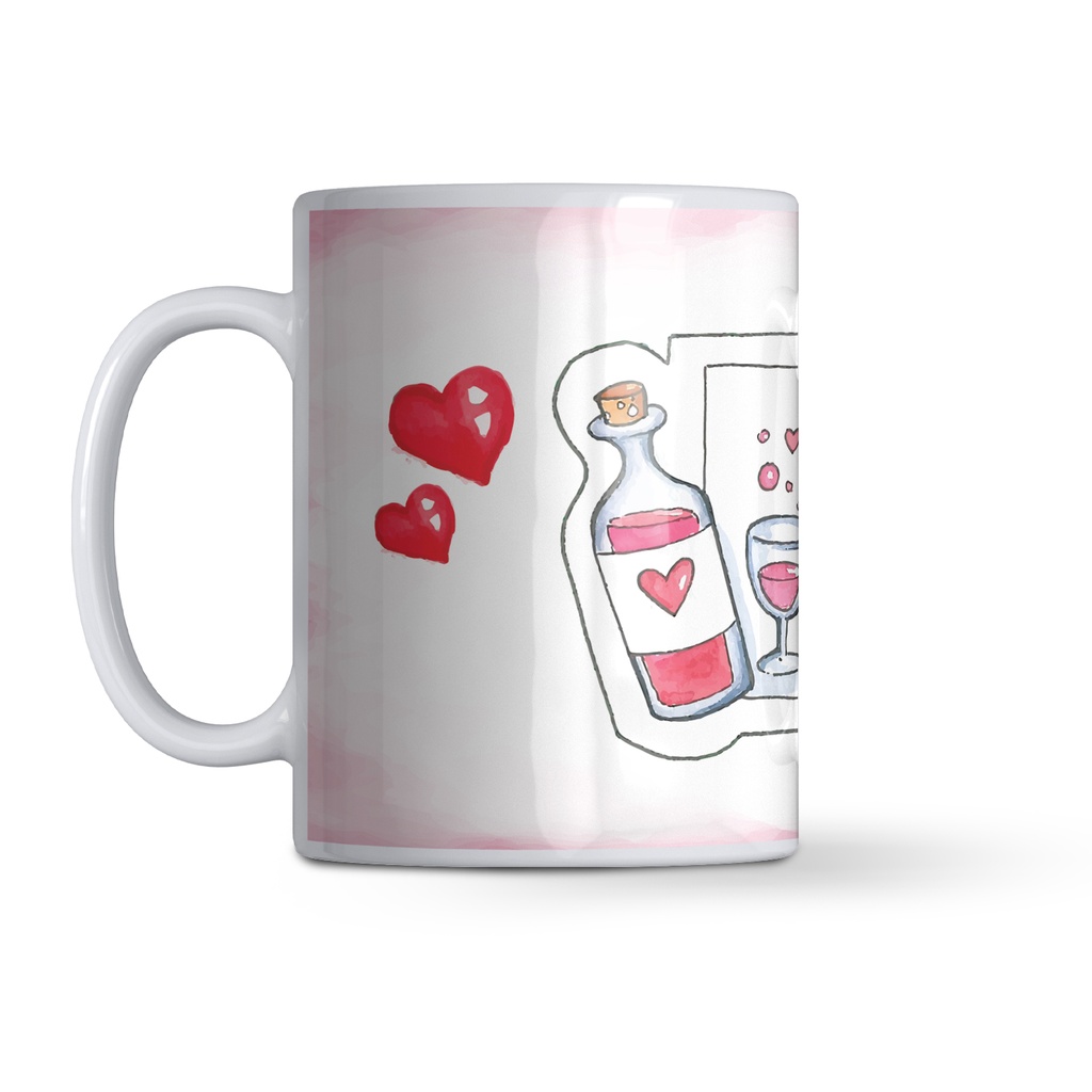 Керамична чаша с надпис - Moet и сладолед