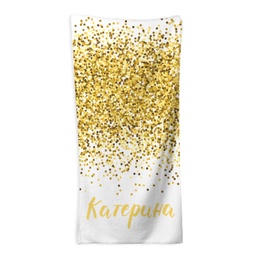 [099137-20] Хавлиена Кърпа - Бял Глитер