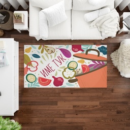 [099223-11] Килим за кухня с Надпис - Цветна кухня