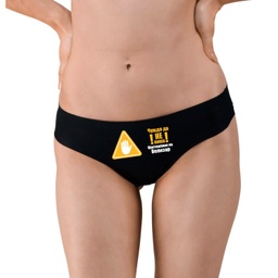 [0717-02-M-BK-front] Дамски черни бикини - Чуждо да не пипа - M - Отпред