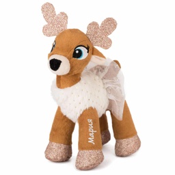 [0011255] Коледен елен с рокля и Надпис