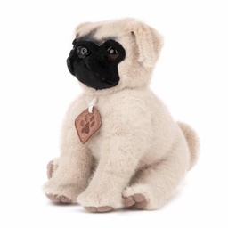 [010263] Седнало куче мопс