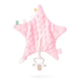 [098614-5] Плюшен държач за биберон - Розов