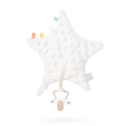 [098614-1] Плюшен държач за биберон - Бял