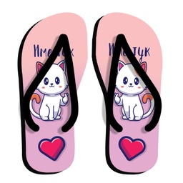 [099238-W-12-2] Дамски джапанки с коте 2<span> - </span>M