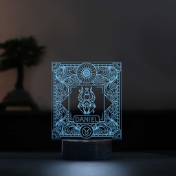 [099203-9] 3D LED Нощна лампа - Зодия Телец