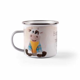 [099212-16] Емайлирано канче с надпис - Зодия Телец