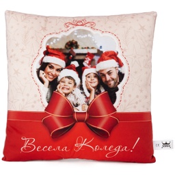 [099126-4] Възглавница с ваша Снимка и Надпис - Подарък